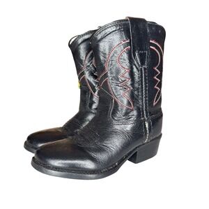 Old West Youth Western Cowboy Boots Leather Upper Boys BSY1822 Brown Size‎ US 6D